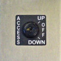 FIXTURE, SS, 5 1/2 X 3, ACCESS, WITH KEYS # 501CH SCHINDLER # 8535C14G16