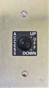 FIXTURE, SS, 5 1/2 X 3, ACCESS, WITH KEYS # 501CH SCHINDLER # 8535C14G16