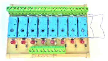 BASE, DIN MOUNT, 8 RELAY, INTERFACE USED WITH FINDER 40 SERIES RELAYS