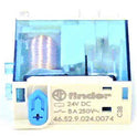 RELAY, DPDT, MINIATURE. PCB/PLUG-IN, 6A, 24V DC COIL FINDER # 46.52.9.024.0074