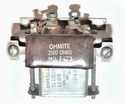 CAPACITOR, 1 MFD 1000VDC WITH 2500 OHM RESISTOR VINTAGE TJ10010G