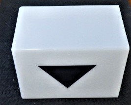 INSERT, TRAVELING LANTERN, WHITE WITH DOWN ARROW, OTIS # 449BB3