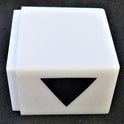 INSERT, TRAVELING LANTERN, WHITE WITH DOWN ARROW HAUGHTON