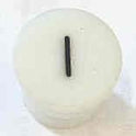 BUTTON, WHITE, TYPE 'H', MARKED # 1 IN BLACK HAUGHTON #3-40080-01