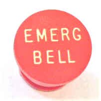 BUTTON, RED, TYPE 'H',  EMERGENCY BELL IN WHITE HAUGHTON # 3-40080-EBR