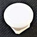 BUTTON, WHITE, BLANK, TYPE 'F' HAUGHTON # 3-19512-BL