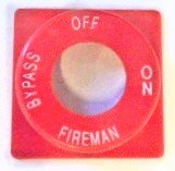 HALO, SWITCH. KEYED, RED, OFF-ON-FIREMAN-BYPASS VARIETY OF ADAMS # A449R181