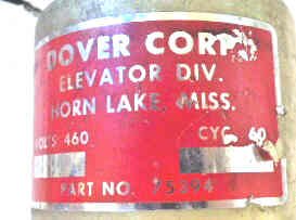 COIL, VALVE, HYDRAULIC, 460 VOLT DOVER PART # 75394