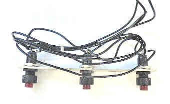 ASSEMBLY, 3 RED INDICATOR LAMPS ON BRACKET, USED WITH FIRE OPERATION PANEL
