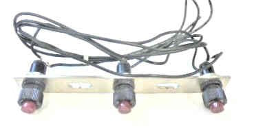 ASSEMBLY, 3 RED INDICATOR LAMPS ON BRACKET, USED WITH FIRE OPERATION PANEL