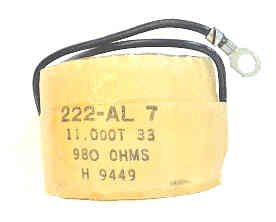 COIL, 301 OVERLOAD, 11,000 TURNS 33 WIRE, 980 OHMS, OTIS# 222AL7