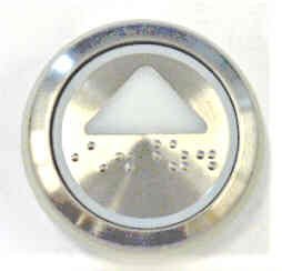 PUSHBUTTON, ARROW, ROUND, FLUSH, WITH BRAILLE KONE 51071091H03