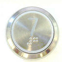 PUSHBUTTON, MARKED 7, ROUND, FLUSH, WITH BRAILLE KONE 51071091H03