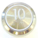 PUSHBUTTON, MARKED 10, ROUND, FLUSH, WITH BRAILLE KONE 51071091H03