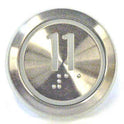 PUSHBUTTON, MARKED 11, ROUND, FLUSH, WITH BRAILLE KONE 51071091H03