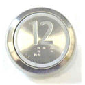 PUSHBUTTON, MARKED 12, ROUND, FLUSH, WITH BRAILLE KONE 51071091H03