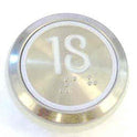 PUSHBUTTON, MARKED 18, ROUND, FLUSH, WITH BRAILLE KONE 51071091H03