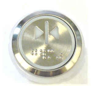 PUSHBUTTON, DOOR CLOSE, ROUND, FLUSH, WITH BRAILLE KONE 51071091H03