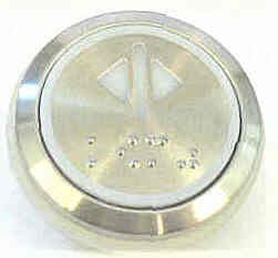 PUSHBUTTON, DOOR OPEN, ROUND, FLUSH, WITH BRAILLE KONE 51071091H03