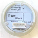 PUSHBUTTON, DOOR OPEN, ROUND, FLUSH, WITH BRAILLE KONE 51071091H03