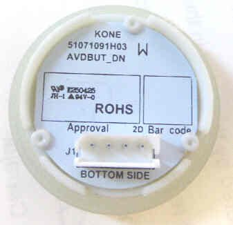 PUSHBUTTON, DOOR OPEN, ROUND, FLUSH, WITH BRAILLE KONE 51071091H03