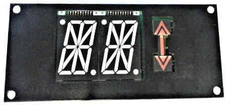 DISPLAY, 2 SEGMENT, WITH CIRCUIT BOARD, SCHINDLER # 7252C96G01 NR226310