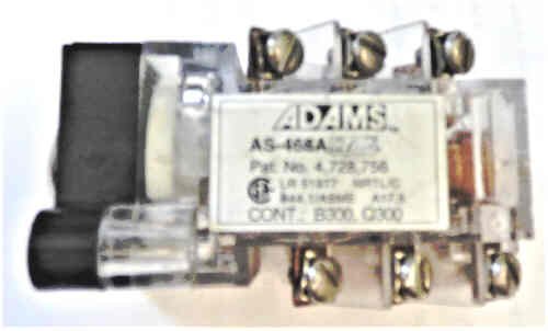 SWITCH, USED WITH KEYED SWITCH ASSEMBLIES, ADAMS #468A202