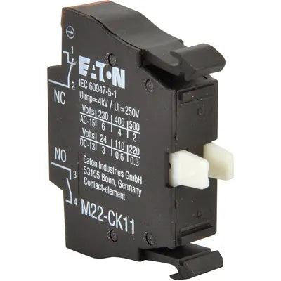 CONTACT, BLOCK, SPST, FRONT MOUNT,   EATON # M22-CK11
