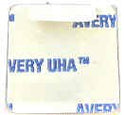 PLATE, BRAILLE, STAINLESS FINISH SELF ADHESIVE, 1 1/4 SQUARE MARKED B