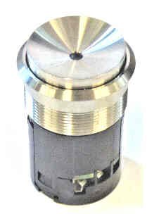 PUSHBUTTON, SS, CONCAVE AMBER LED 120VDC SCREW CONNECTED  OTIS # AAA23500BZ29
