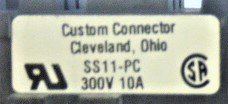 BASE, RELAY, 11 PIN, 3PDT, KUP TYPE CUSTOM CONNECTOR # SS11-PC
