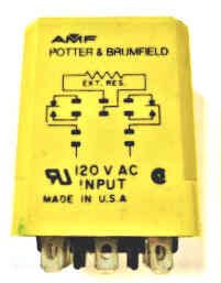 TIMER, 1--10 SECS ON DELAY, KUP, 120 VAC, 10A@277 VAC P & B # CUF-41-70010