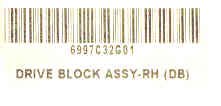 DRIVE BLOCK ASSEMBLY R.H. 330A HYDRO SCHINDLER # 6997C32G01