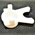 BUTTON, WHITE, ENGRAVED, BLACK 'G' DOVER # 106734