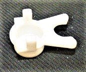 BUTTON, WHITE, ENGRAVED, BLACK 'G' DOVER # 106734
