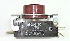 SWITCH, MICRO, SPDT, 20 AMP, RED BUTTON ACTUATED McGILL # 2602-1150