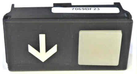 BUTTON, KIT WITH PCB ,HALL, DOWN, COMPLETE, OTIS # 7069BF23