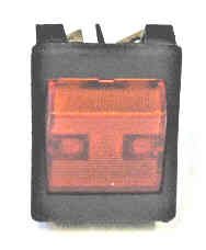 SWITCH, ROCKER, DPST, RED, LIGHTED SCHINDLER #7257C63H--