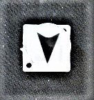 BUTTON, ARROW, EXTENDED CAP FOR CALIF., WESTINGHOUSE A LINE HALL BUTTON