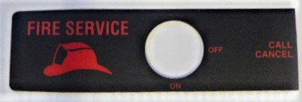 LABEL, COP FIRE SERVICE, SELF ADHESIVE SCHINDLER # 7028C28H07