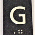 PLATE, BRAILLE, 3300 COP,  MARKED G, SELF ADHESIVE SCHINDLER # 55505842