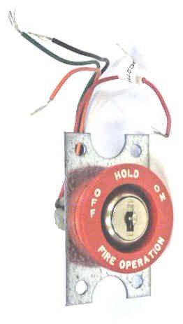 SWITCH, FIRE SERVICE, PHASE 1 OFF-HOLD-ON ALL REMOVABLE SCHINDLER # 7029C27H01