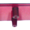 LENS, RED. ,2.75 x 1.38, 7069AG JEWEL, OTIS # 443CB1