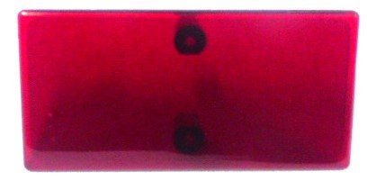 LENS, RED. ,2.75 x 1.38, 7069AG JEWEL, OTIS # 443CB1