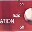 BEZEL, CHICKLET, RED, FIRE SERVICE, ON-HOLD-OFF OTIS #396LB147