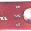 BEZEL, CHICKLET, RED, FIRE SERVICE, ON-HOLD-OFF OTIS #396LB97