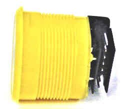 BUTTON, SS FINISH, FLAT, YELLOW, NON LITE UP 6VDC, MMIII OTIS # AAA323BY114712