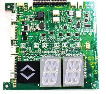 DISPLAY, 2 SEGMENT, WITH CIRCUIT BOARD, SCHINDLER # 57813214