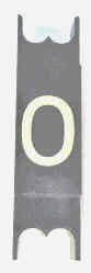 SPACER, .625  WIDE, BLACK, WITHOUT BRAILLE, MARKED 0