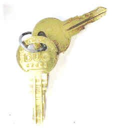CYLINDER. LOCK, WITH 2 K7048 KEYS, ARMOR # 11121-01